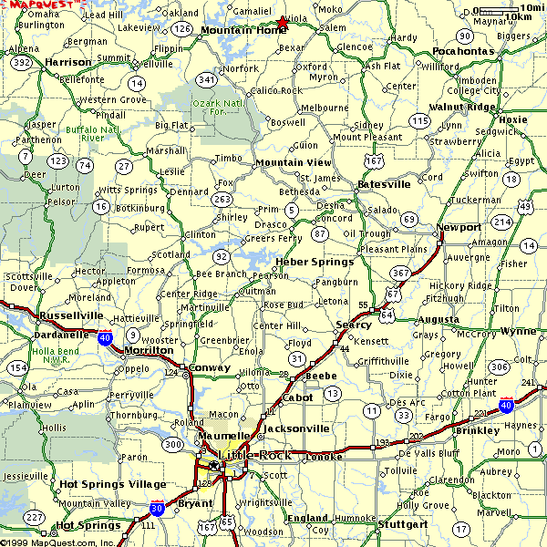 MAP TO VIOLA, ARKANSAS